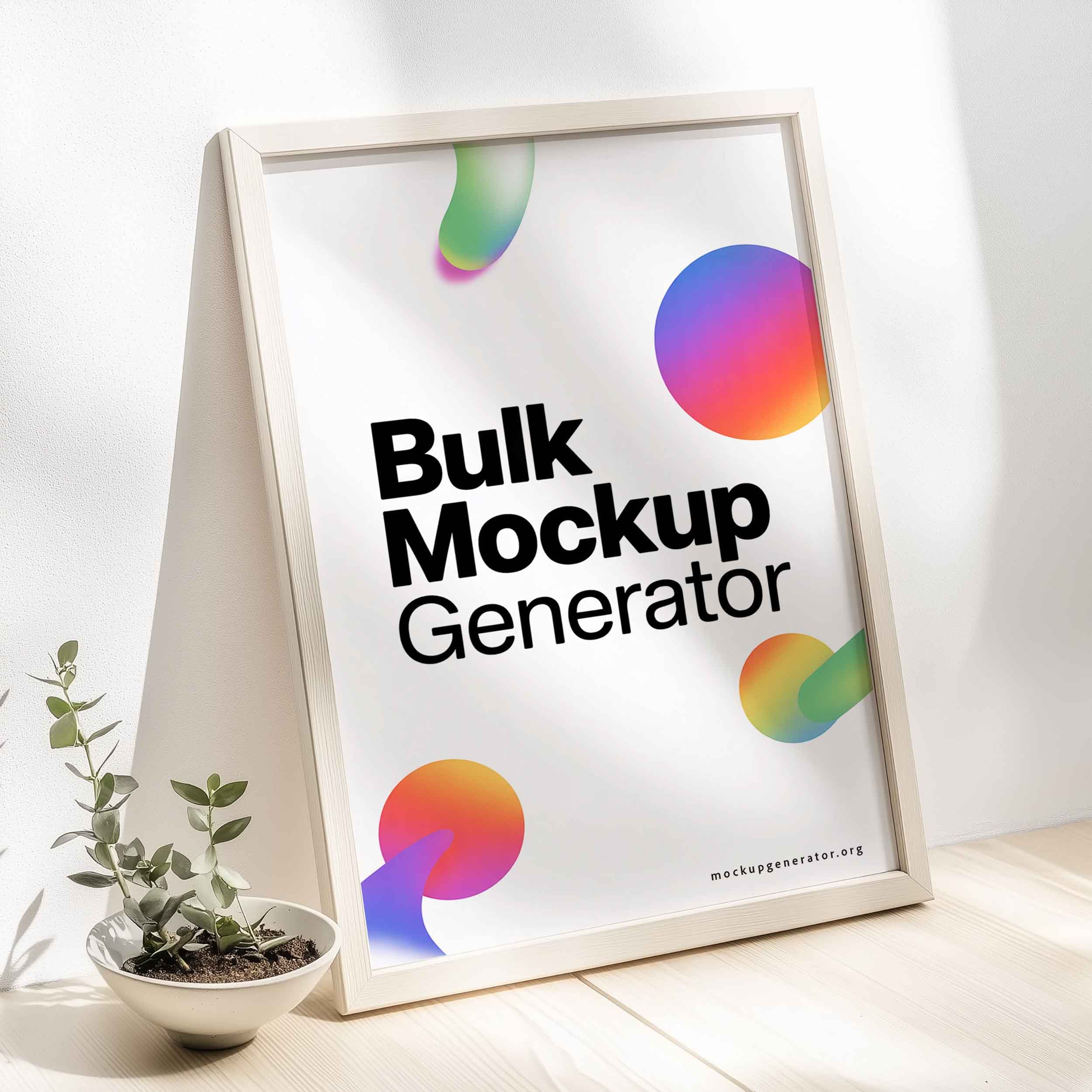 poster on table poster mockup preview showing a product-focused styled surface