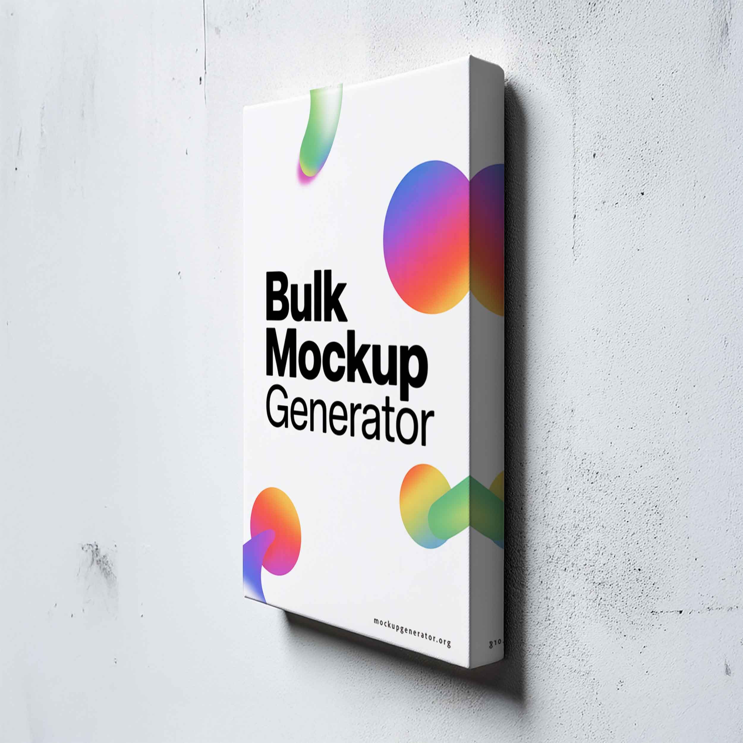 Classic Canvas wall art on the wall canvas mockup preview