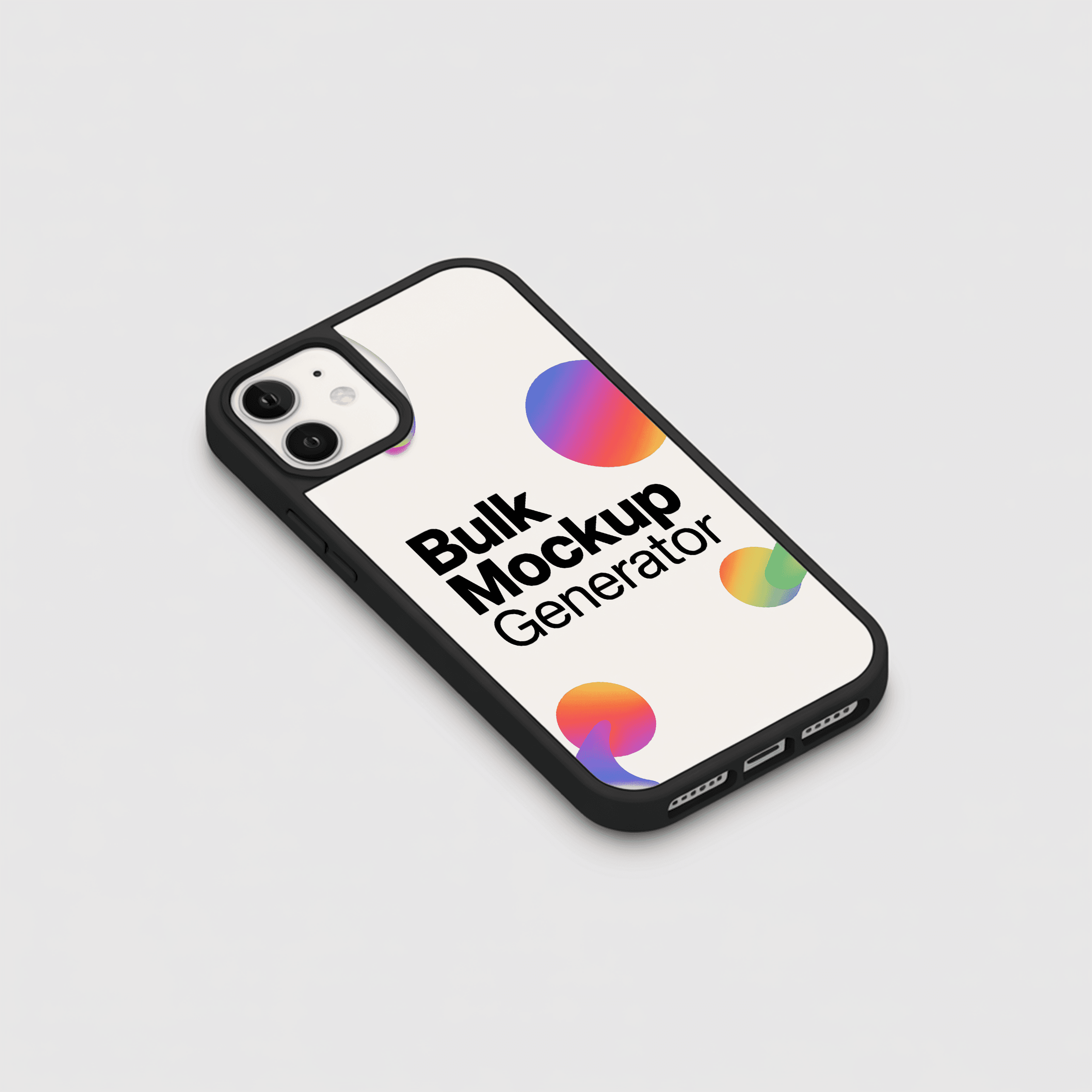 Apple iPhone phone case with clean background phone case mockup preview
