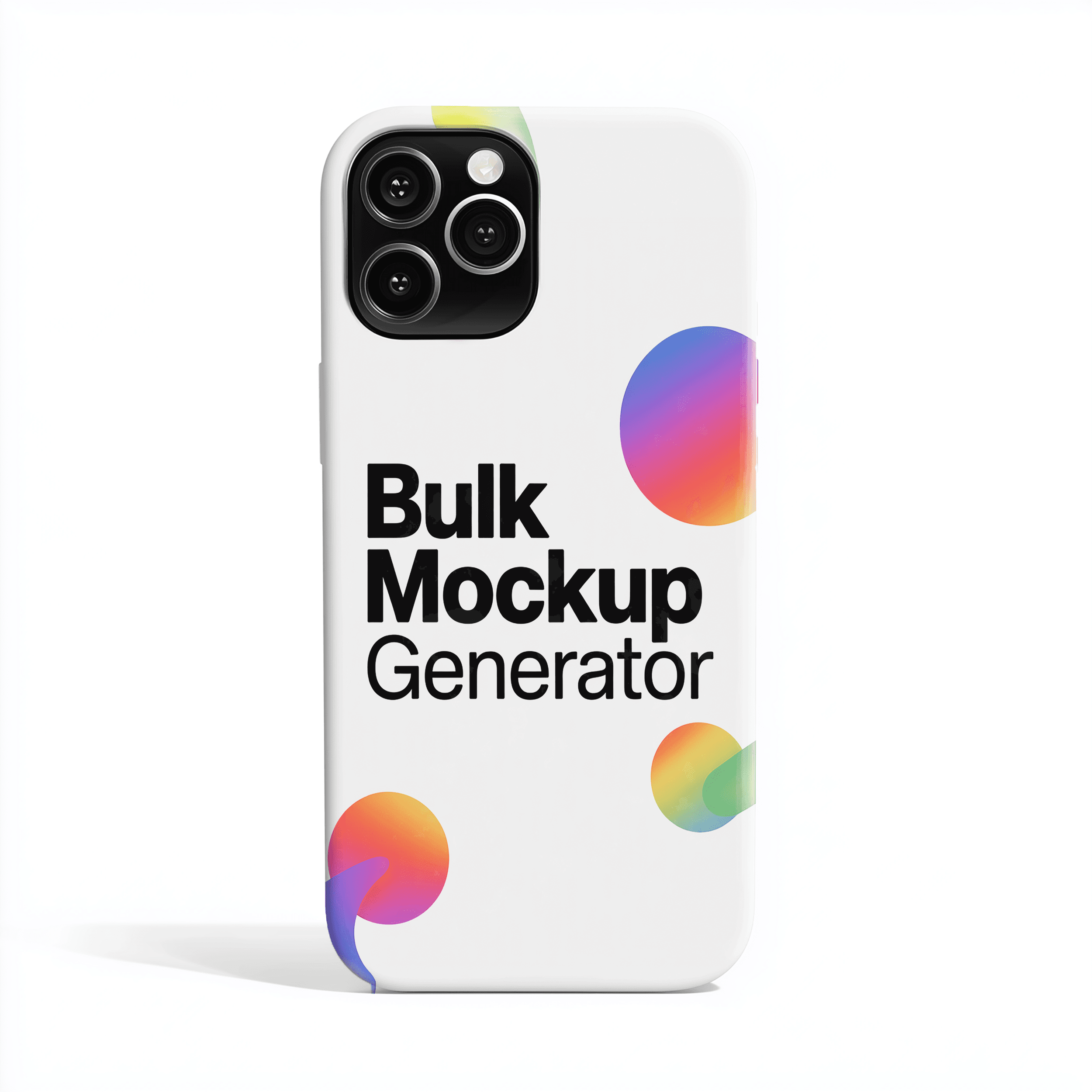 Apple iPhone phone case with white background phone case mockup preview