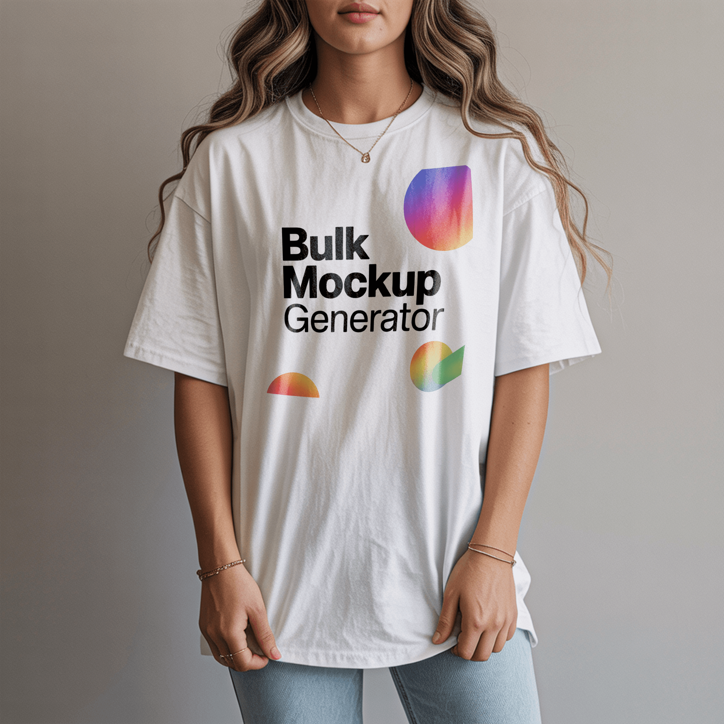 Simple white women's t-shirt