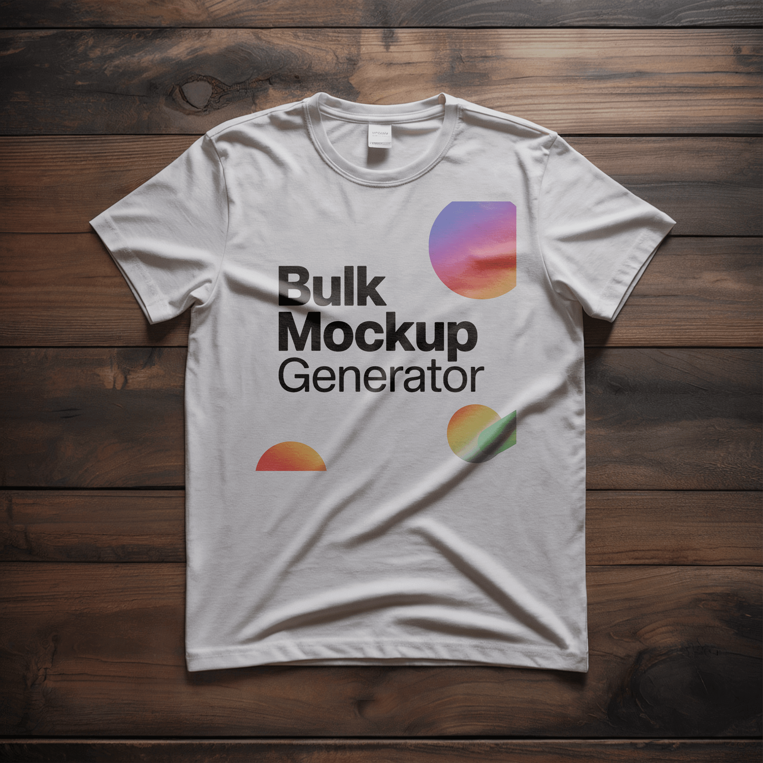 Simple grey t-shirt top view