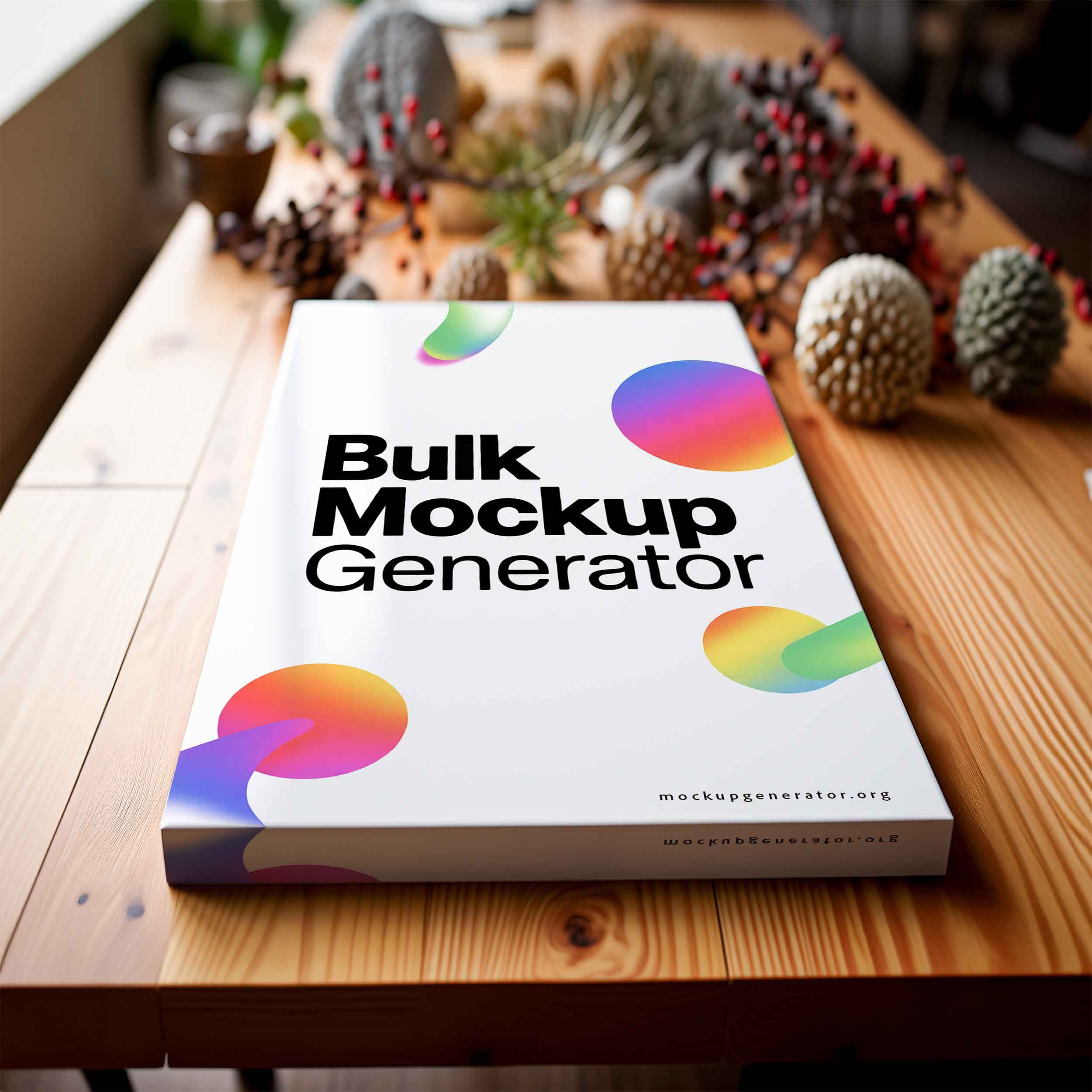 Canvas wall art on the table canvas mockup preview showing a product-focused styled surface