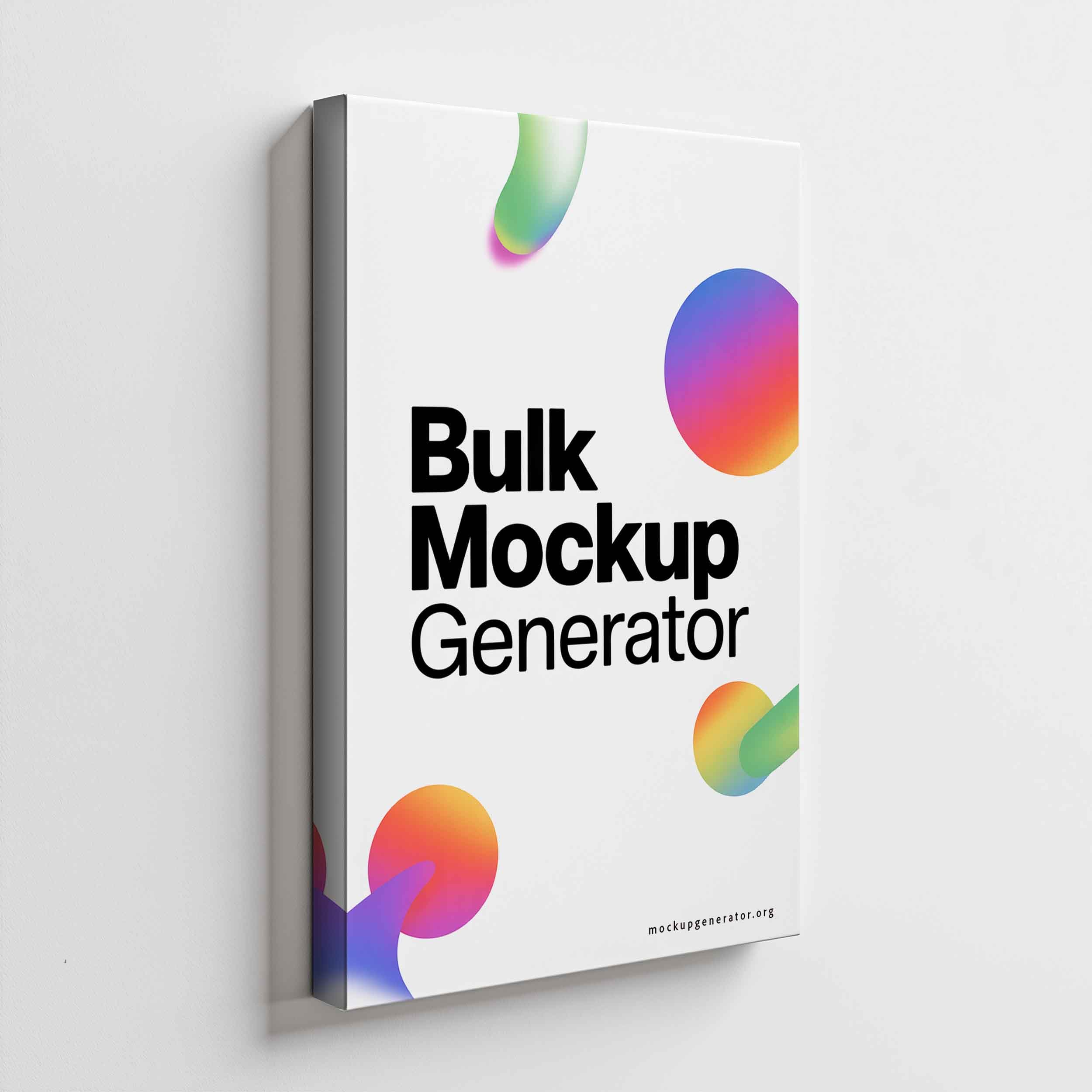 Simple Canvas Wall art canvas mockup preview showing a styled interior